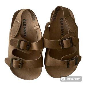 Faux-Leather Buckled Strap Sandals for Baby 12-18 Months